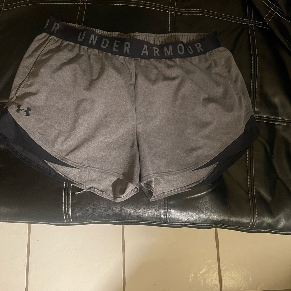 Under Armour Women's Athletic Shorts in Gray and Black